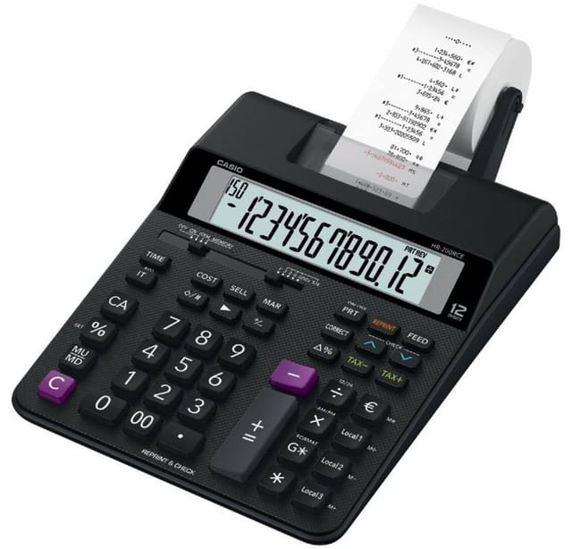 CASIO HR 200RCE printercalculator