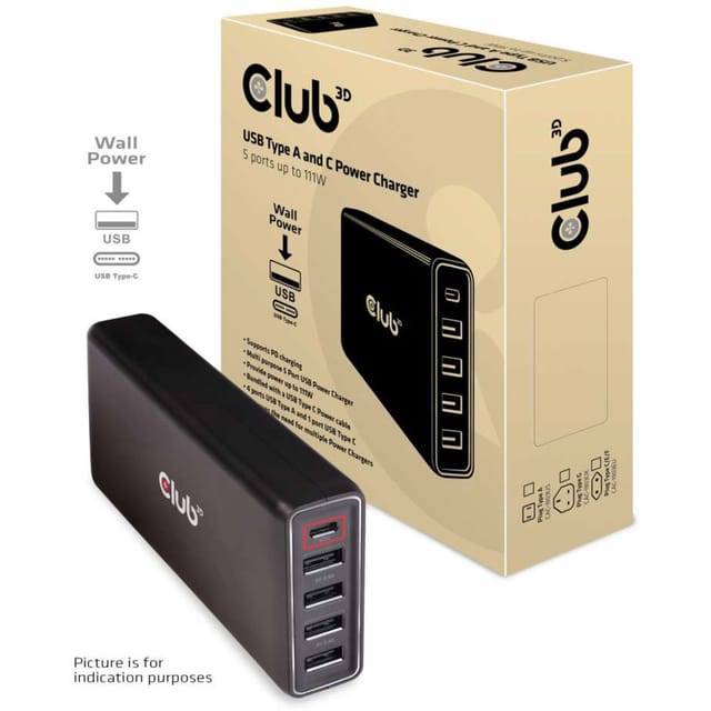 Club 3D CAC-1903 - power adapter - 111 Watt