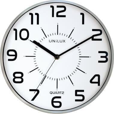 Unilux Pop Clock metal grey