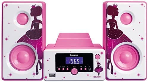 Lenco MC-020 Princess - Micro set with FM Radio Bluetooth® USB and AUX ingang - Princess