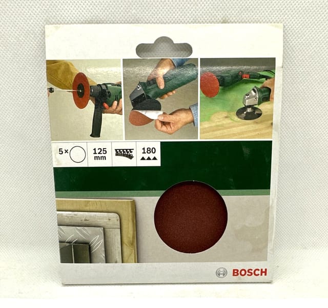 Bosch SLIBEBLAD 125MM K180 U/HUL 5STK GL