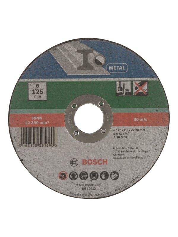 Bosch SKÆRESKIVE METAL 125X2.5MM LIGE