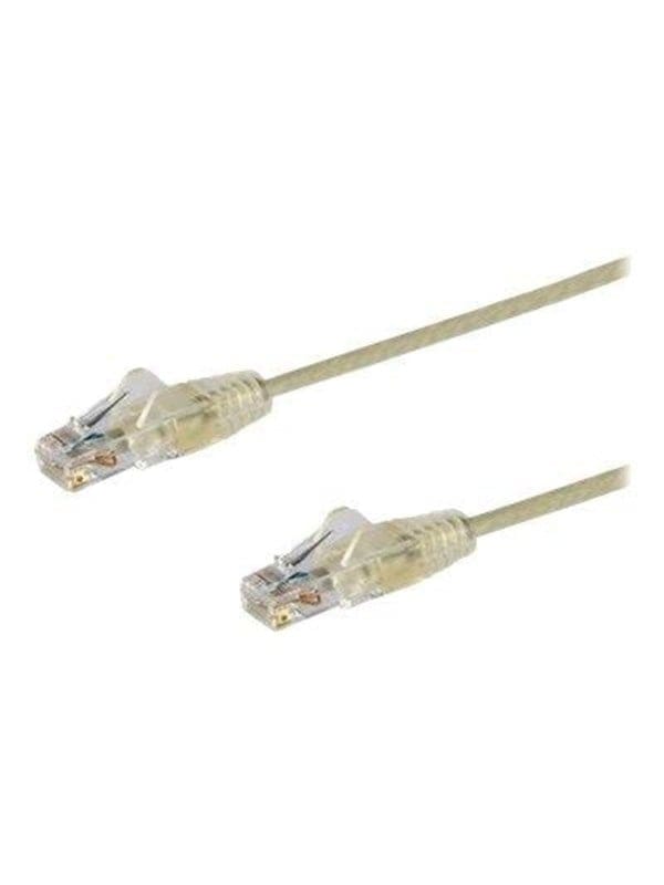 StarTech.com 1.5m CAT6 Cable - Grey Slim CAT6 Patch Cord - Snagless - LSZH - patch cable - 1.5 m - grey - Grau - 1m