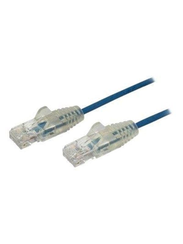 StarTech.com 2.5m CAT6 Cable - Blue Slim CAT6 Patch Cord - Snagless - LSZH - patch cable - 2.5 m - blue - Blau - 2.5m