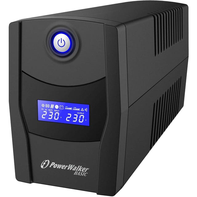 BlueWalker 10121080 - PowerWalker Basic VI STL - 1000VA/600W - Line Interactive UPS