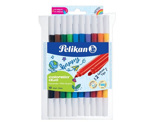 Pelikan Fasermaler Colorella® Duo, 10 Farben