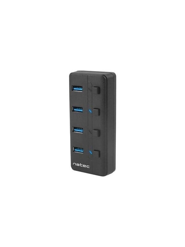 Natec NHU-1557 Hub USB 3.0 Mantis2 4-ports USB-Hubs - USB 3.2 - 4 - Schwarz