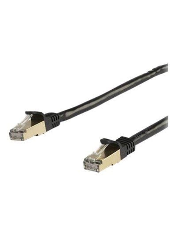 StarTech.com 7m CAT6a Ethernet Cable - Black RJ45 Shielded Cable Snagless - patch cable - 7 m - black - Schwarz - 7m