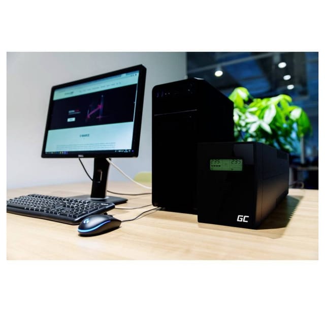 Green Cell UPS01LCD - Essential - 600VA/360W