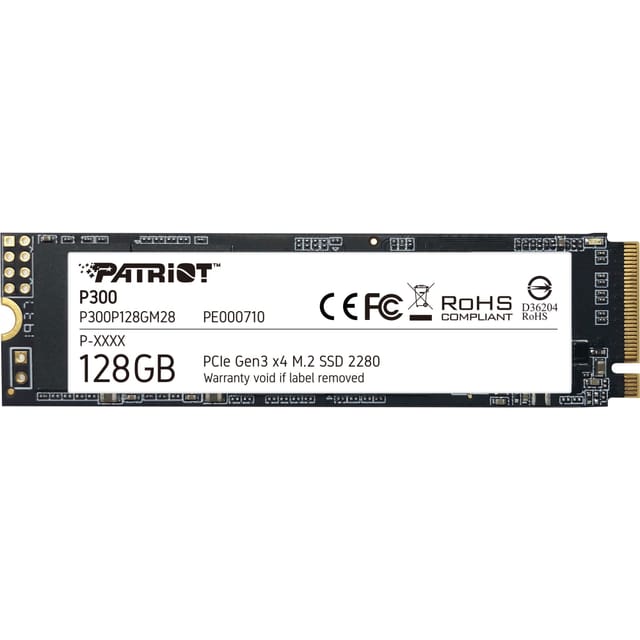 Patriot P300 SSD - 128GB - M.2 2280 - PCIe 3.0