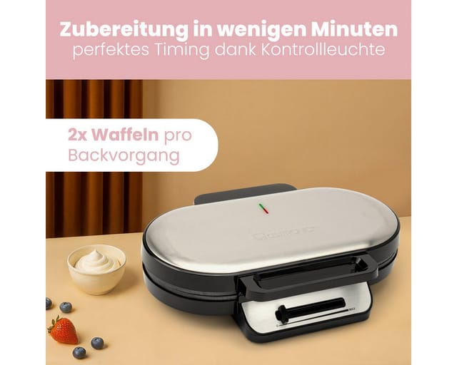 Clatronic Waffeleisen WA 3745 - waffle maker - stainless steel