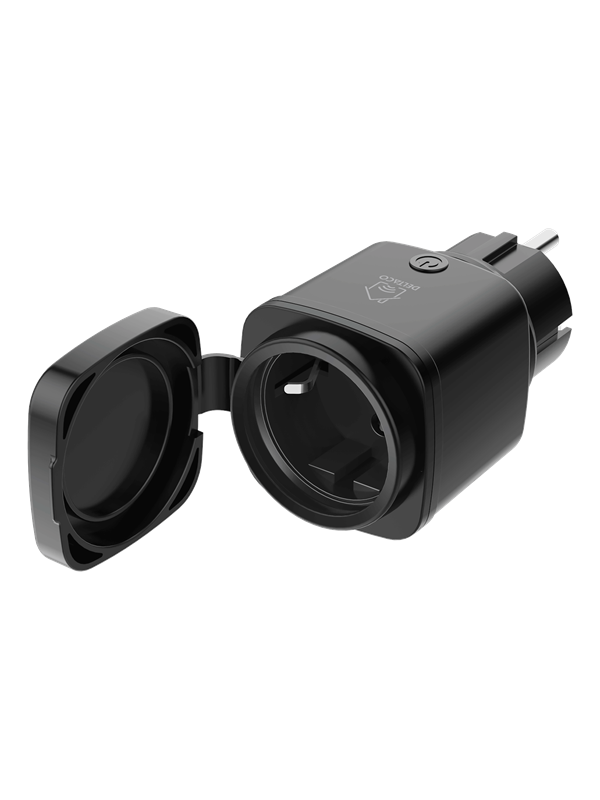 Deltaco SMART HOME outdoor plug WiFi IP44 1xCEE 7/3 13A black/green