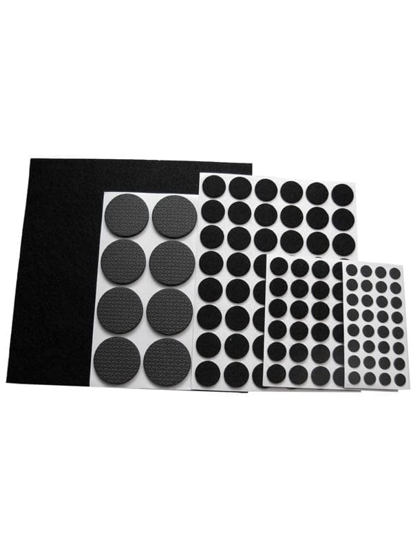 Home>it Felt pad kit - x 125 assorted - black