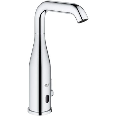 Grohe Essence E touch-free washbasin fitting with temperature control 6V, chrome