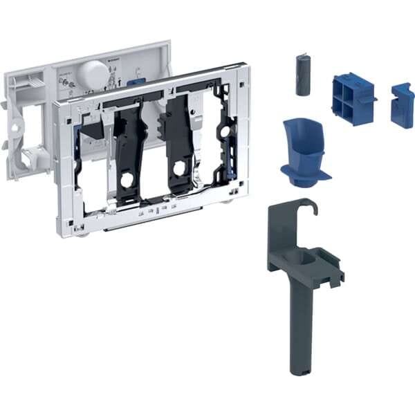 Geberit insert blue tabs chrome