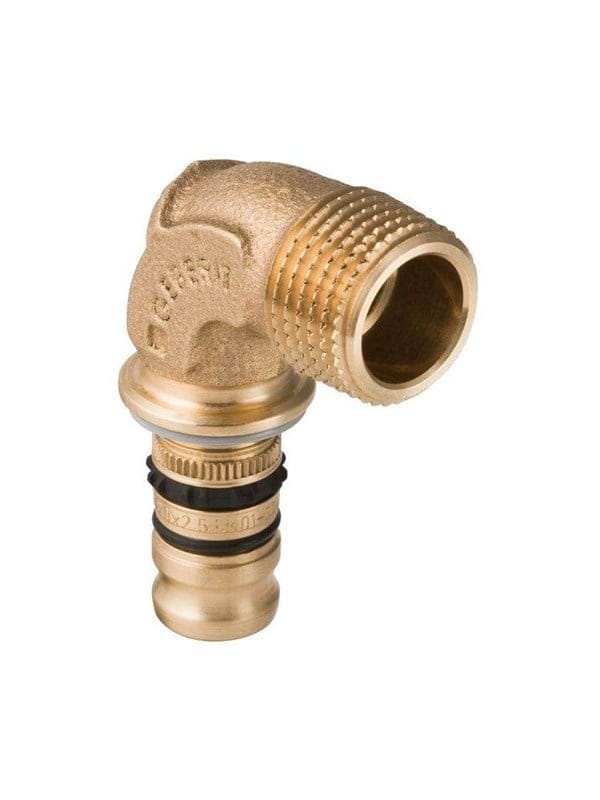 Geberit mepla bend adapter 90° with male thread: d=63mm r=2