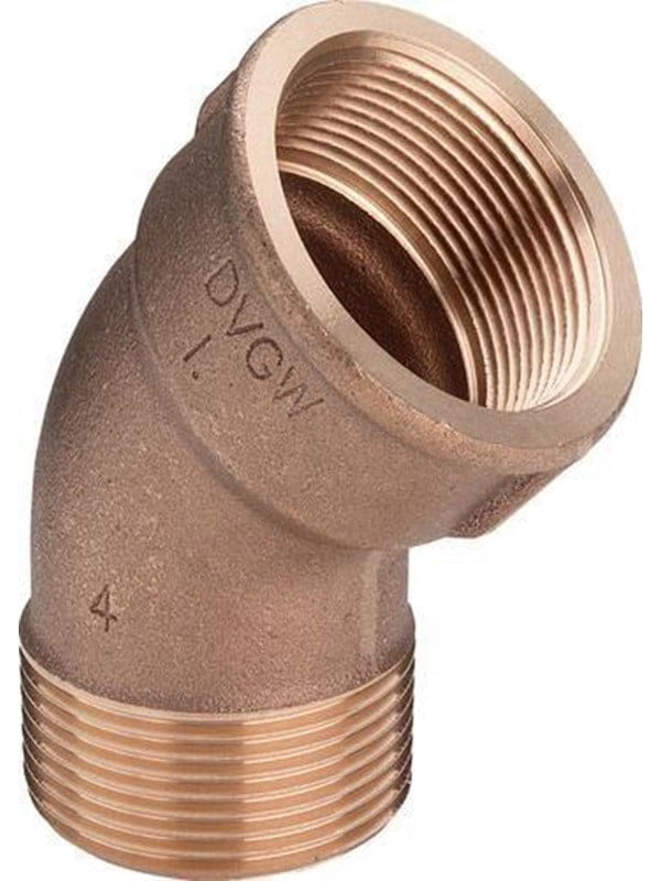 Viega Bend 45° sleeve/nipple 2" gunmetal