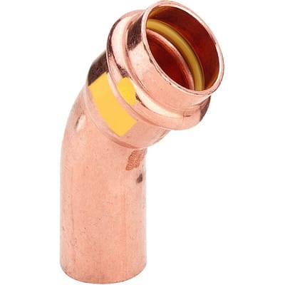 Viega Profipress G bend 45° 28 Copper/bright 345709