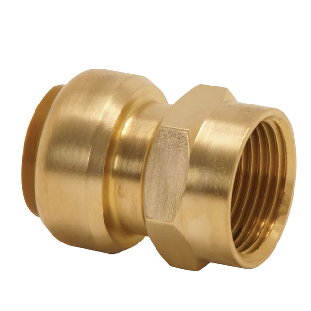 Broen Straight female connector. push-fit x bsp parallel female thread 18mm x 3/4