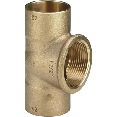 Viega T-piece 28 x 1/2" x 28 mm gunmetal