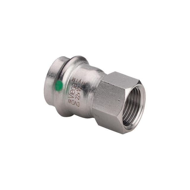 Viega Sanpress Inox transition 28 mm x 1" stainless steel 436650