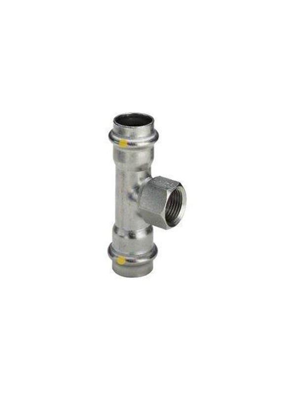 Viega Sanpress Inox Tee 22mm x 3/4" x 22mm stainless steel