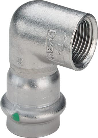 Viega sanpress inox adapter elbow 90° 18 x 1/2