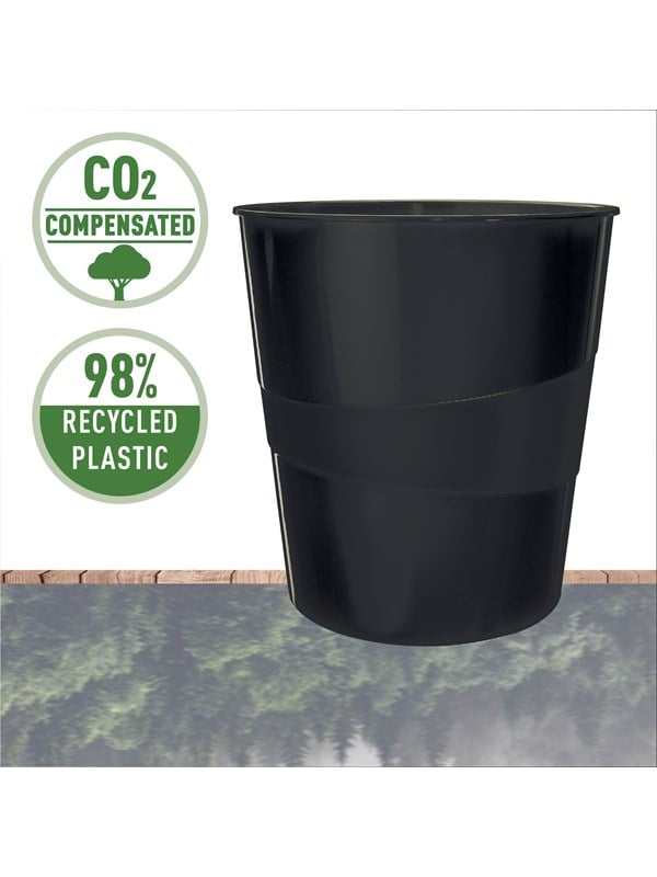 Leitz Recycle Papierkorb, Schwarz