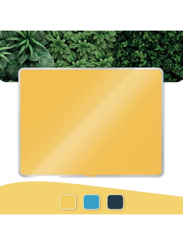 Leitz Cosy Whiteboard aus Glas 40 x 60 cm Warmes Gelb