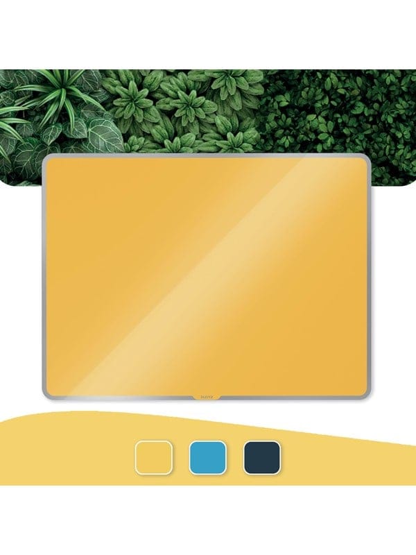 Leitz Cosy Whiteboard aus Glas 60 x 80 cm Warmes Gelb