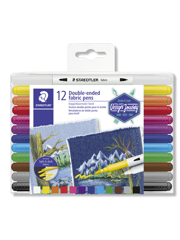 Staedtler Double-ended fabric pens 12 pcs