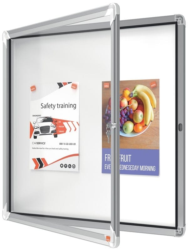 Nobo Premium Plus Schaukasten für den Innenbereich 6 x A4, magnetisch, Klapptür
