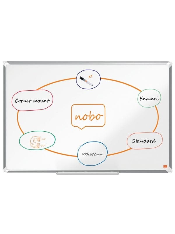 Nobo Premium Plus Whiteboard Emaille 90 x 60 cm