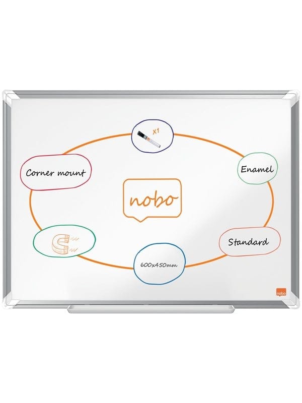 Nobo Premium Plus Whiteboard Emaille 60 x 45 cm