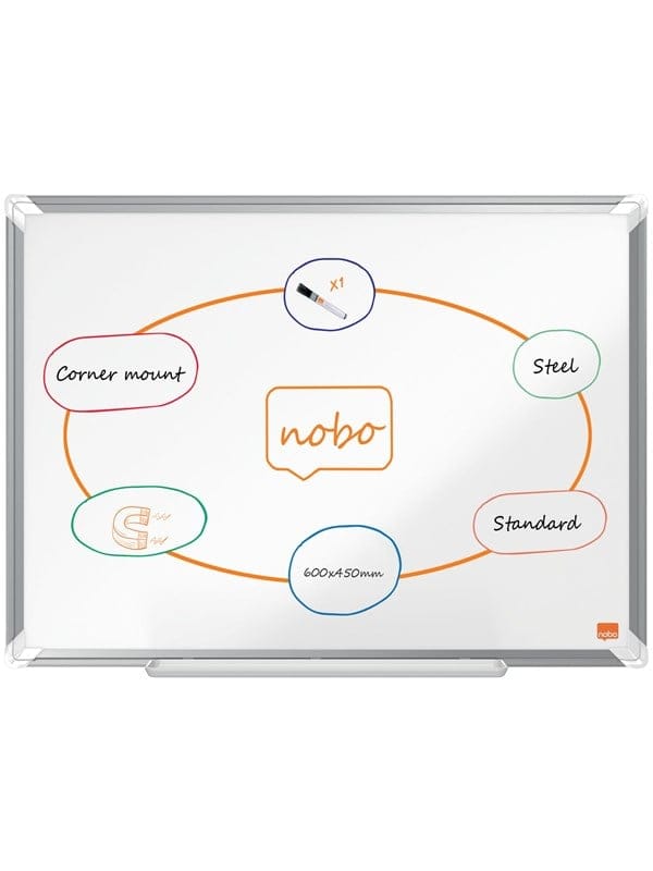 Nobo Premium Plus Whiteboard Stahl 60 x 45 cm