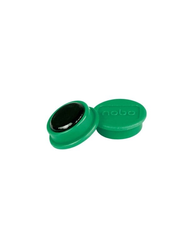 Nobo Magnete, 13 mm, 10 Stück, schwarz Grün