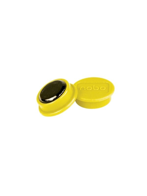 Nobo Magnete, 13 mm, 10 Stück, schwarz Gelb
