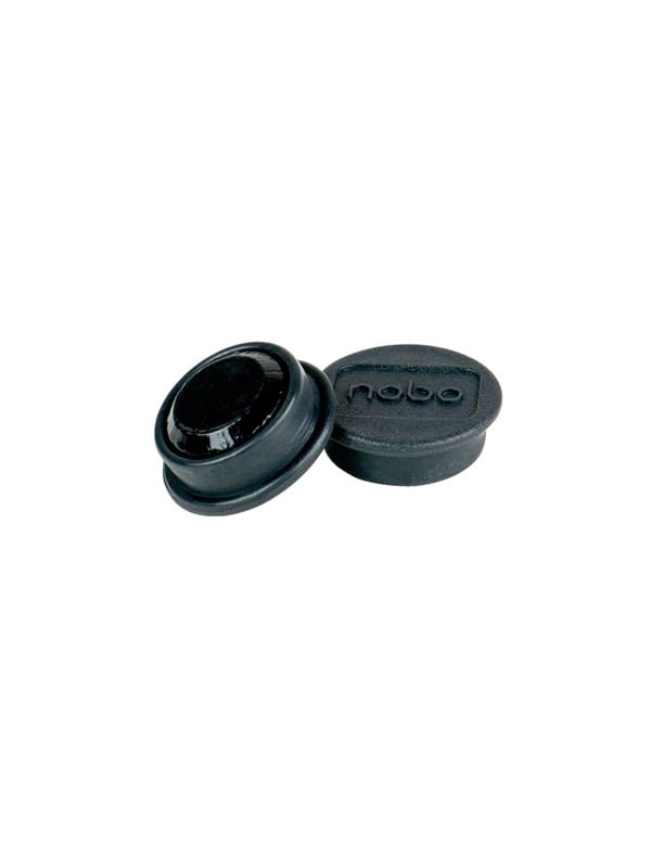 Nobo Magnete, 24 mm, 10 Stück, farbig sortiert Schwarz