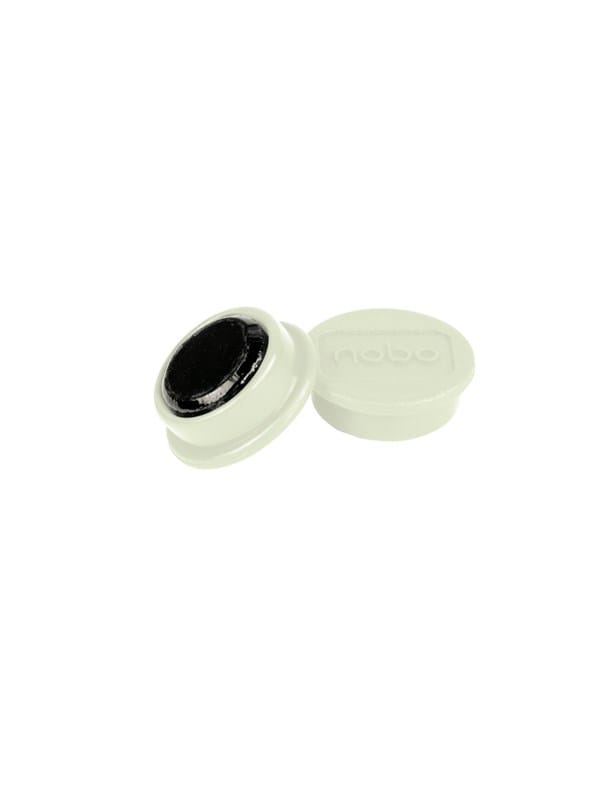 Nobo Magnete, 24 mm, 10 Stück, farbig sortiert Weiß