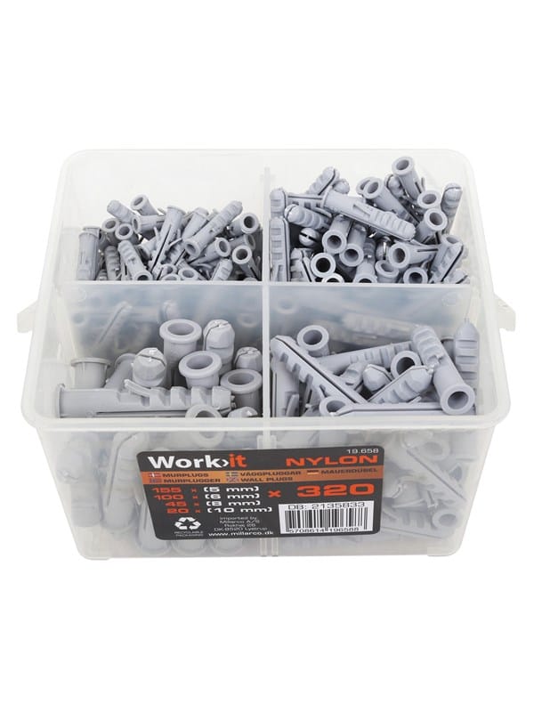 Work>it Wall plugs - 320 pcs
