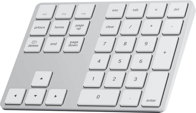 Satechi Bluetooth Extended Keypad - Numpad - Silber