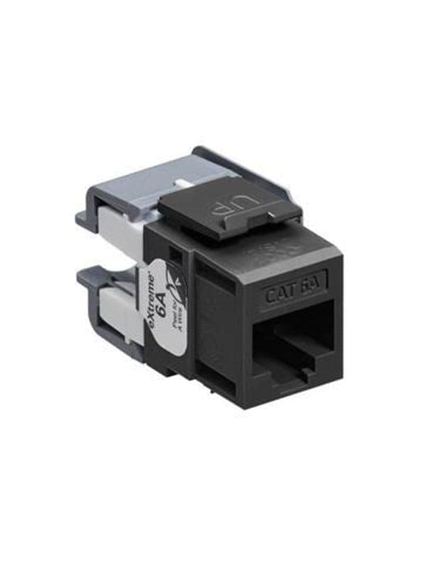 Leviton Extreme cat 6a utp jack 110-style - black