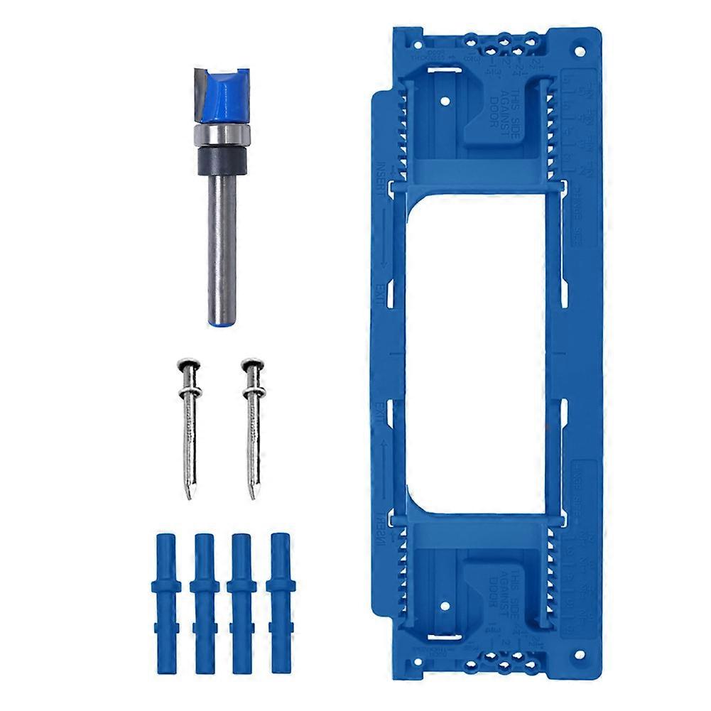 Türscharnierschablone, Verstellbare Schablone Für 8 Scharniergrößen Von 2-1/2" Bis 6" Und 5 Türstärken Von 1-3/8" Bis 2-1/2".