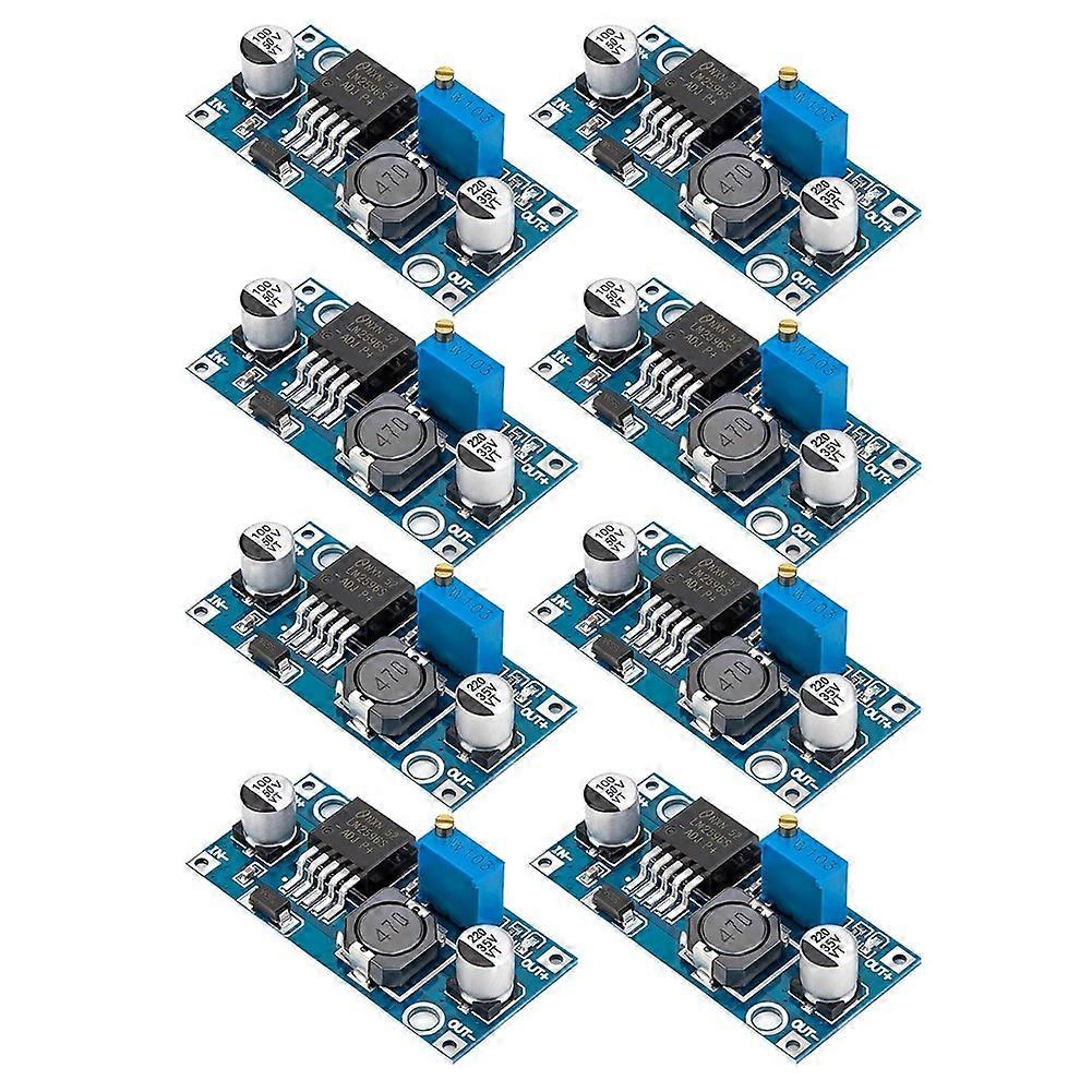 Lm2596 Dc/dc-abwärtswandlermodul, Satz Mit 8 Einstellbaren Spannungsreglern, Eingang 3,2 V–40 V, Ausgang 1,25 V–35 V