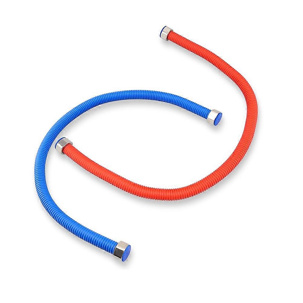 Gewellter, Flexibler Edelstahl-anschlussschlauch Für Warmwasserbereiter Und Gartenschlauch, Kaltwasseranschluss, 1/2 Zoll Fip