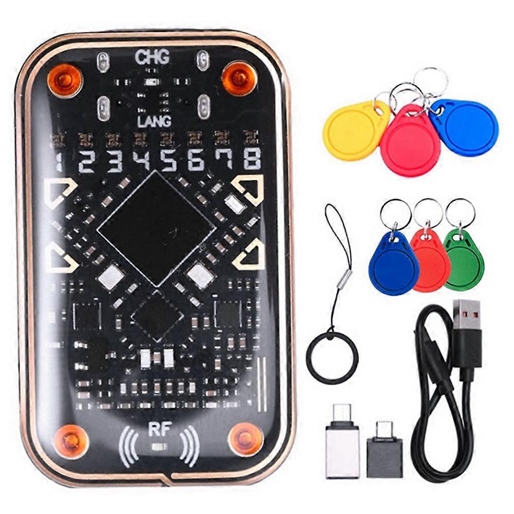 Chameleon Ultra V2.0 Rfid-smartcard-emulator, 125k 13,56m Chip-lesegerät, Ic-id-dekodierung + 3xuid/cuid, Schlüsselanhänger
