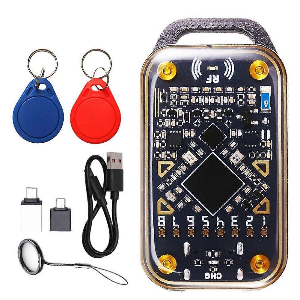 Chameleon Ultra Rfid-chip-lesegerät, Smartcard-emulator, Nfc-duplikator, 125k, 13,56 Mhz, Chip-id-karten-dekodierung + 2xuid-schlüsselanhänger