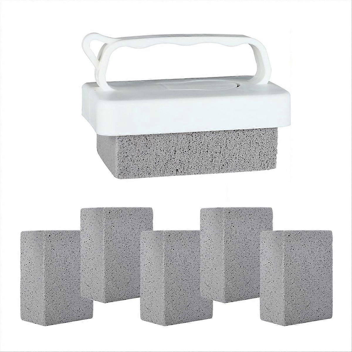 Set Mit 6 Tragbaren Bimssteinen Mit Griff Zur Reinigung Von Pools Und Whirlpools. Ideal Zur Fliesenreinigung.