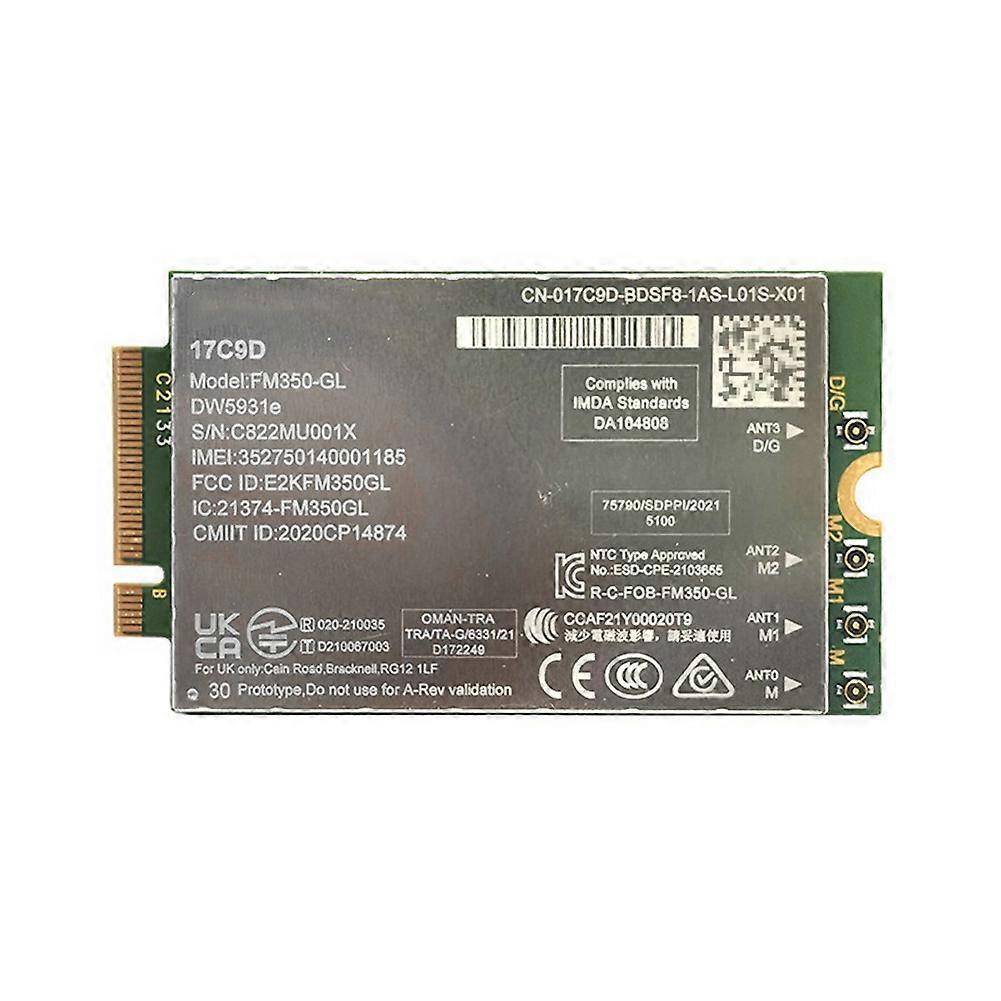 Fm350-gl Dw5931e 5g M.2 Modul Für Dell Latitude 7440, 5531, 9330 Und Precision 3571, 3480 Laptops (fm350-gl 3g/4g/5g Modul)