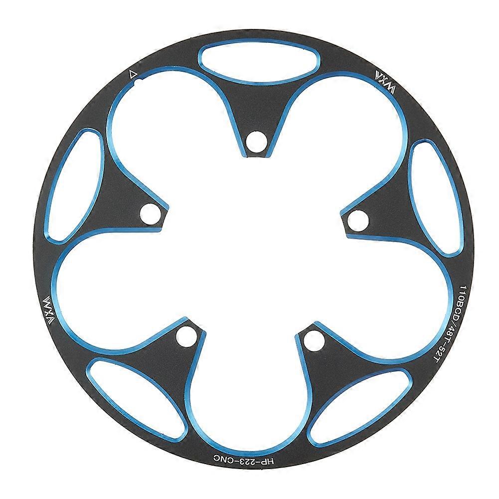 Vxm Aluminium-kettenblattschutz, 110 Bcd, 48-52 Zähne, Für Mountainbikes, Cnc-gefräst, Blau.